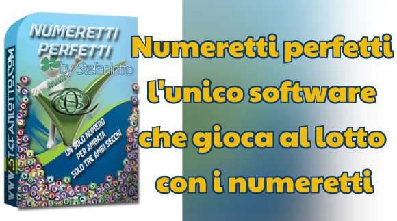 L'unico software in grado si prevedere la sortita di combinazioni lotto formate da numeretti